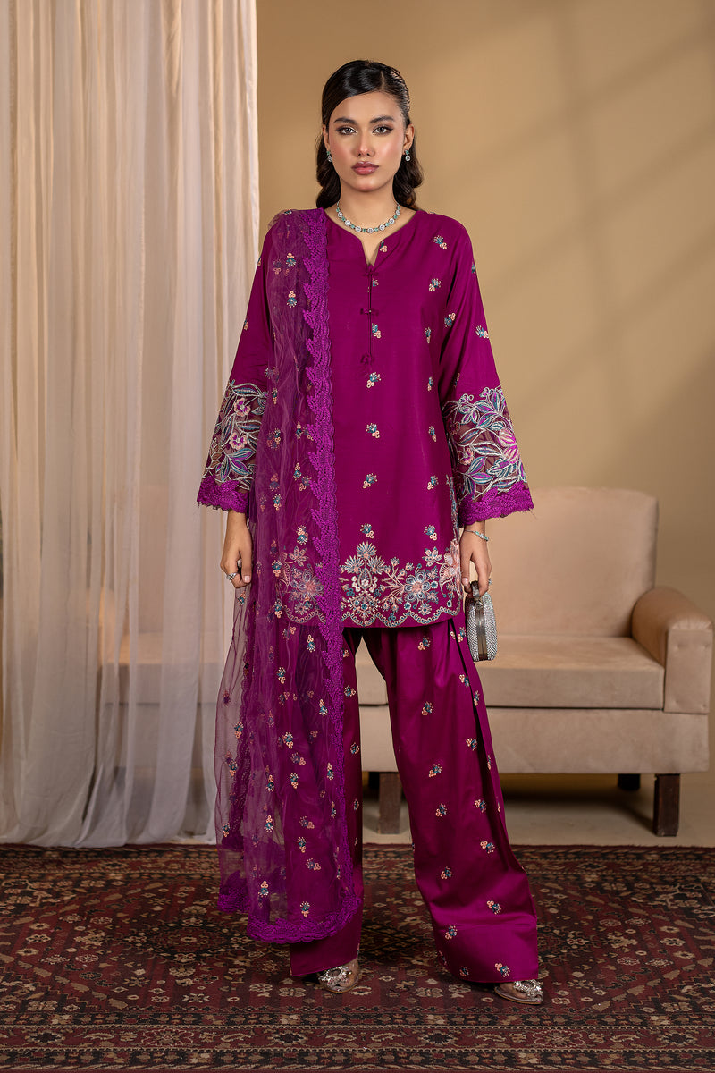 HAYZEN - 3PC EMBROIDERED OUTFIT – Henna Mehndi