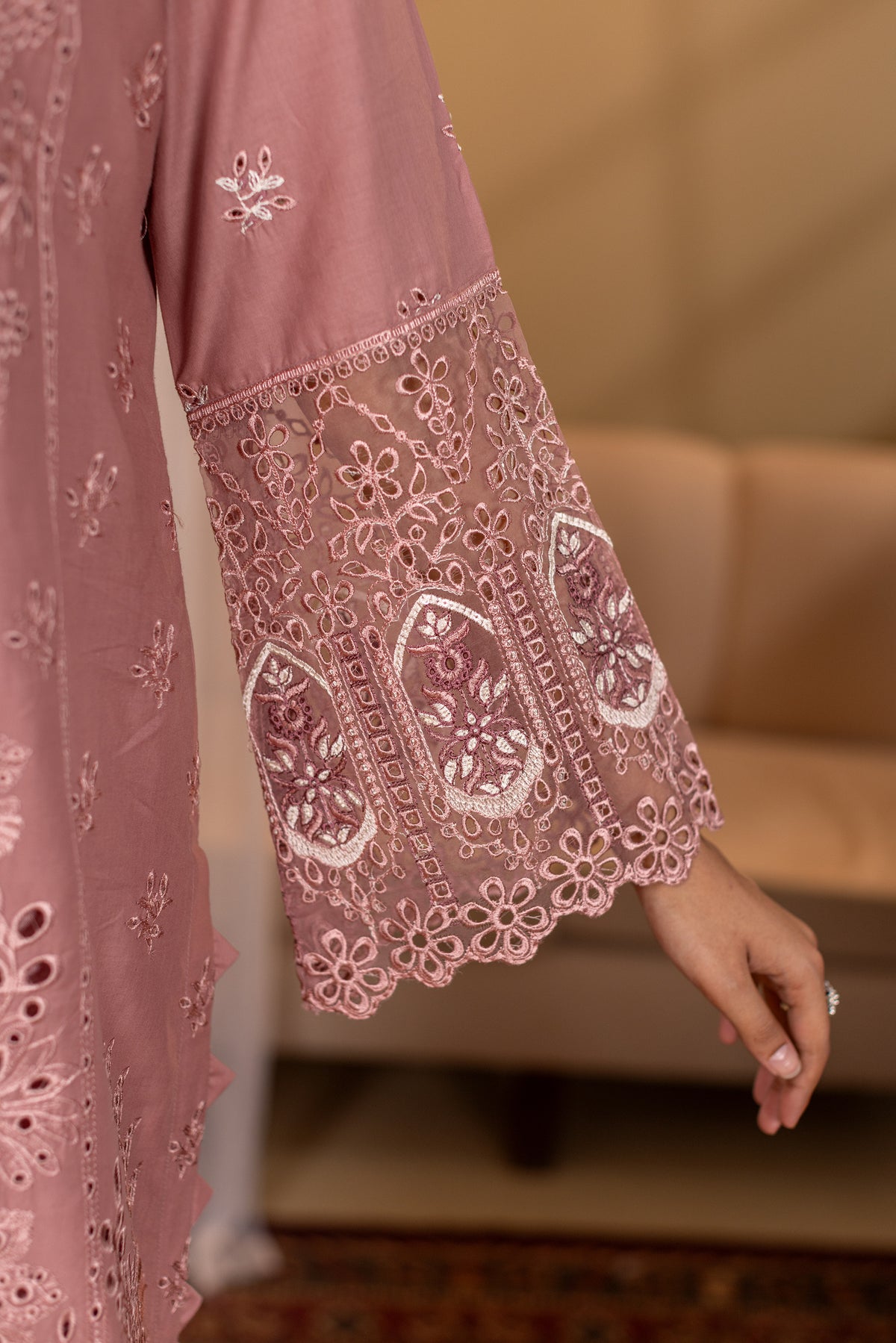 ZUMRA - 3PC EMBROIDERED OUTFIT - Henna Mehndi