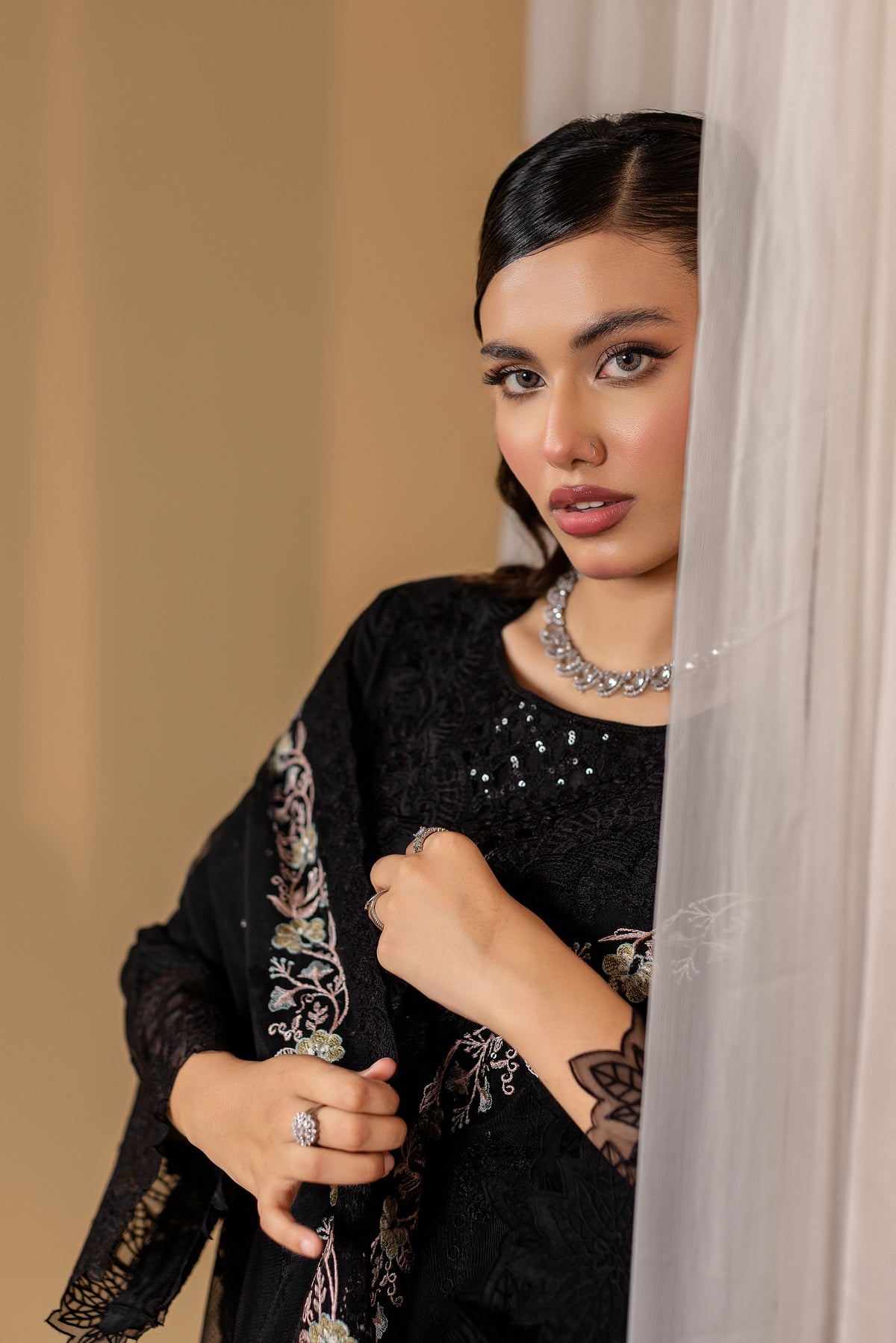 NIHAL - 3PC EMBROIDERED OUTFIT - Henna Mehndi