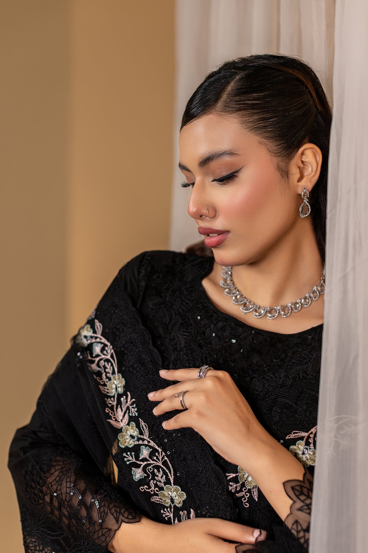 NIHAL - 3PC EMBROIDERED OUTFIT - Henna Mehndi