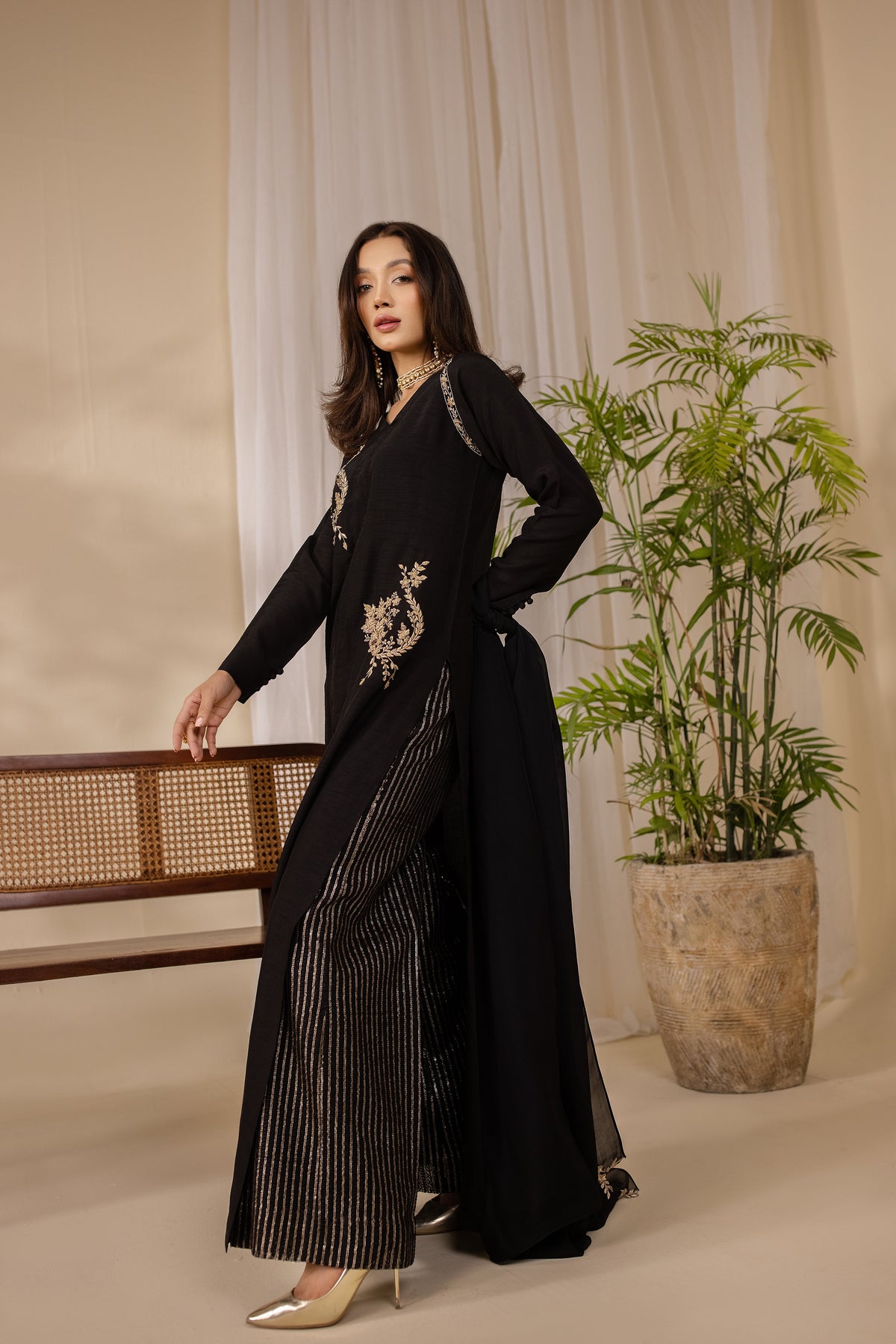 Shein - Trousers - Henna Mehndi