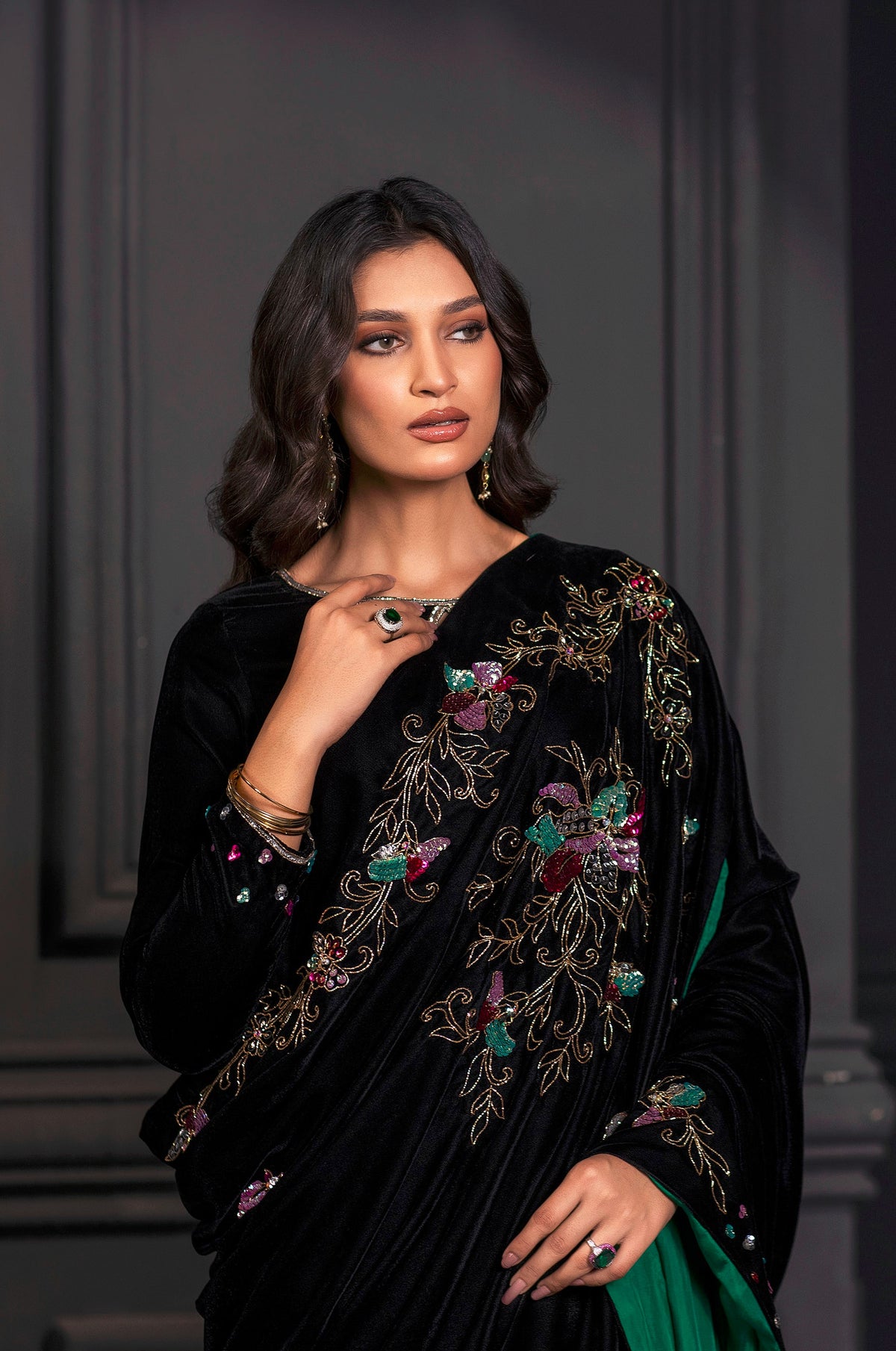 Zulfiya Shawl - Henna Mehndi
