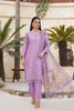 Lilac Embroidered and Printed Outfit