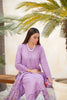 Lilac Embroidered and Printed Outfit