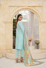 Mint Embroidered and Printed Outfit