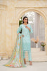 Mint Embroidered and Printed Outfit