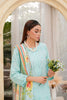 Mint Embroidered and Printed Outfit