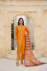 Mustard Embroidered and Printed Outfit