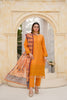 Mustard Embroidered and Printed Outfit