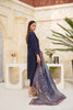 Blue Embroidered and Printed Outfit