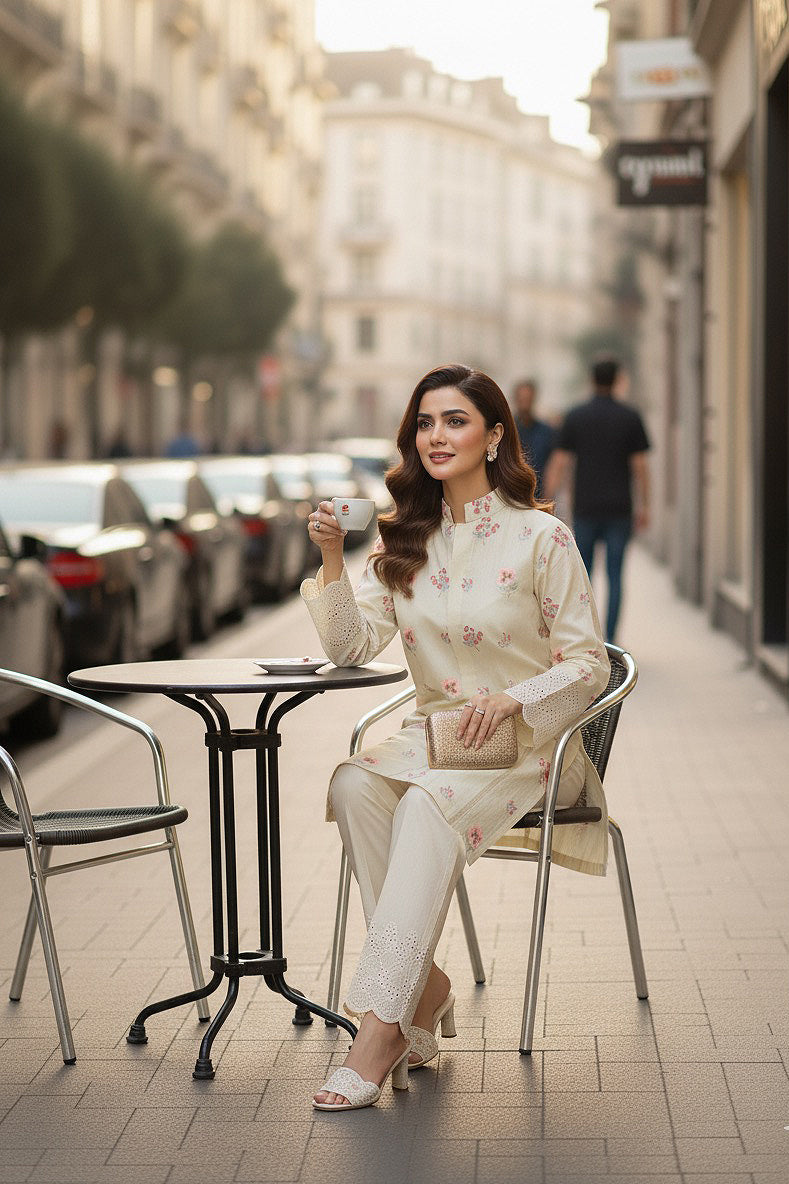 HANNA - 2PC EMBROIDERED OUTFIT - Henna Mehndi