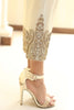 Gold Diamante Embroidered Trousers - Henna Mehndi