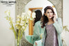 Pistachio Diamante Embroidered Gown Outfit - Henna Mehndi