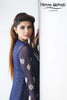 Navy Diamante Embroidered Jacket Outfit - Henna Mehndi