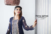 Navy Diamante Embroidered Jacket Outfit - Henna Mehndi