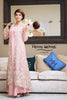 Tea Pink Embroidered Gown Outfit - Henna Mehndi