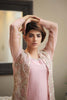 Tea Pink Embroidered Gown Outfit - Henna Mehndi
