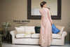 Tea Pink Embroidered Gown Outfit - Henna Mehndi