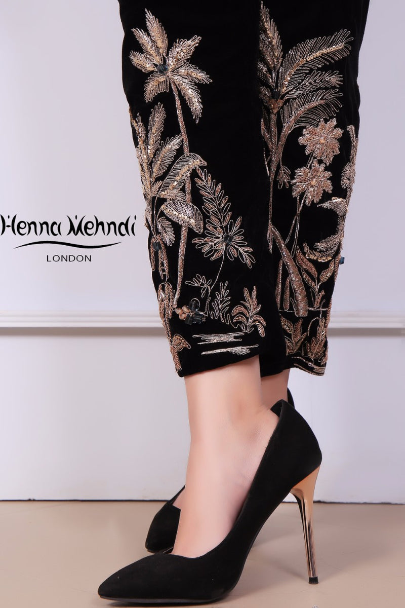 Noire Trousers – Henna Mehndi