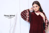 Maroon Velvet Embroidered Outfit - Henna Mehndi