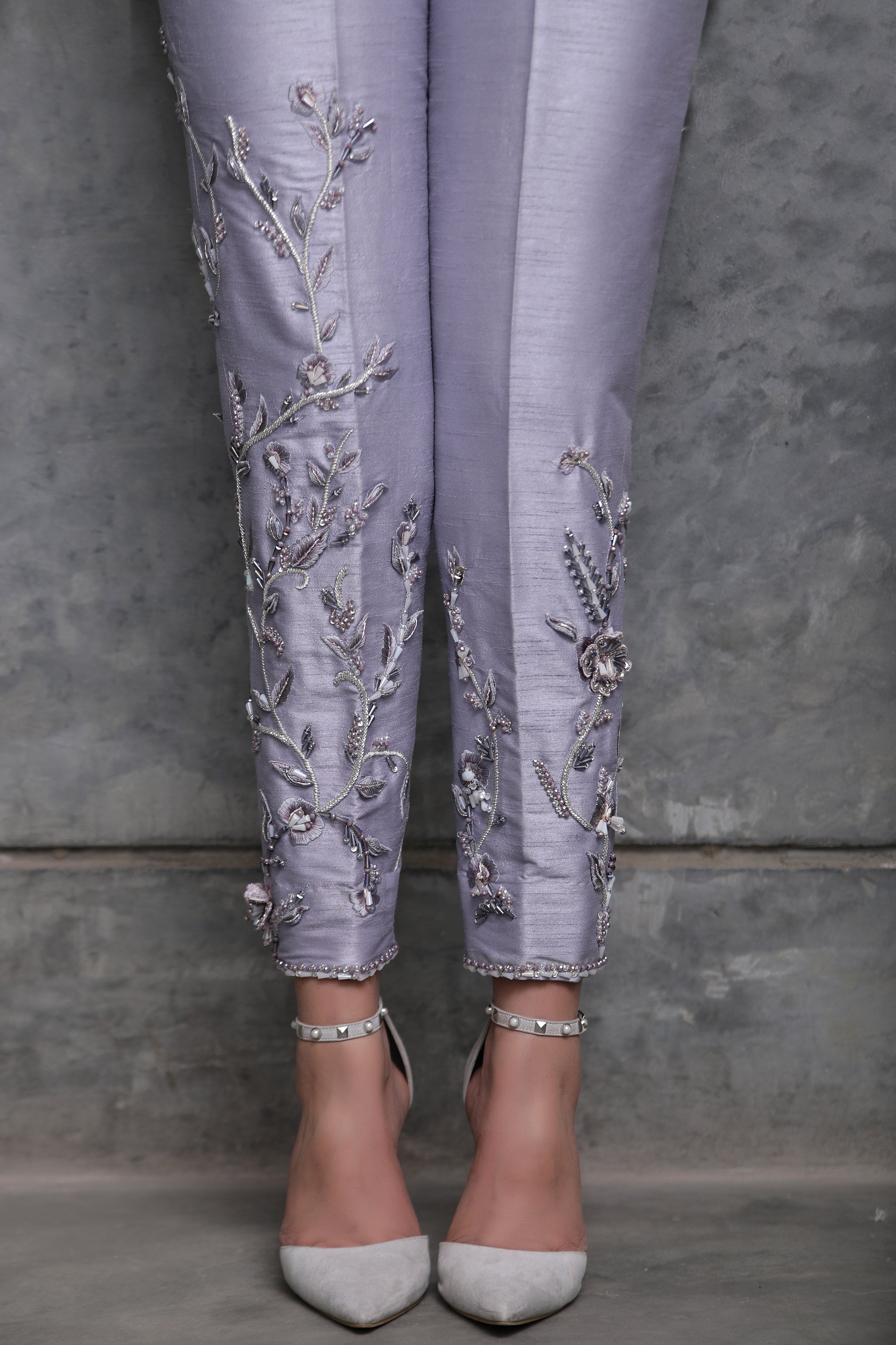 Lavender Trousers - Henna Mehndi