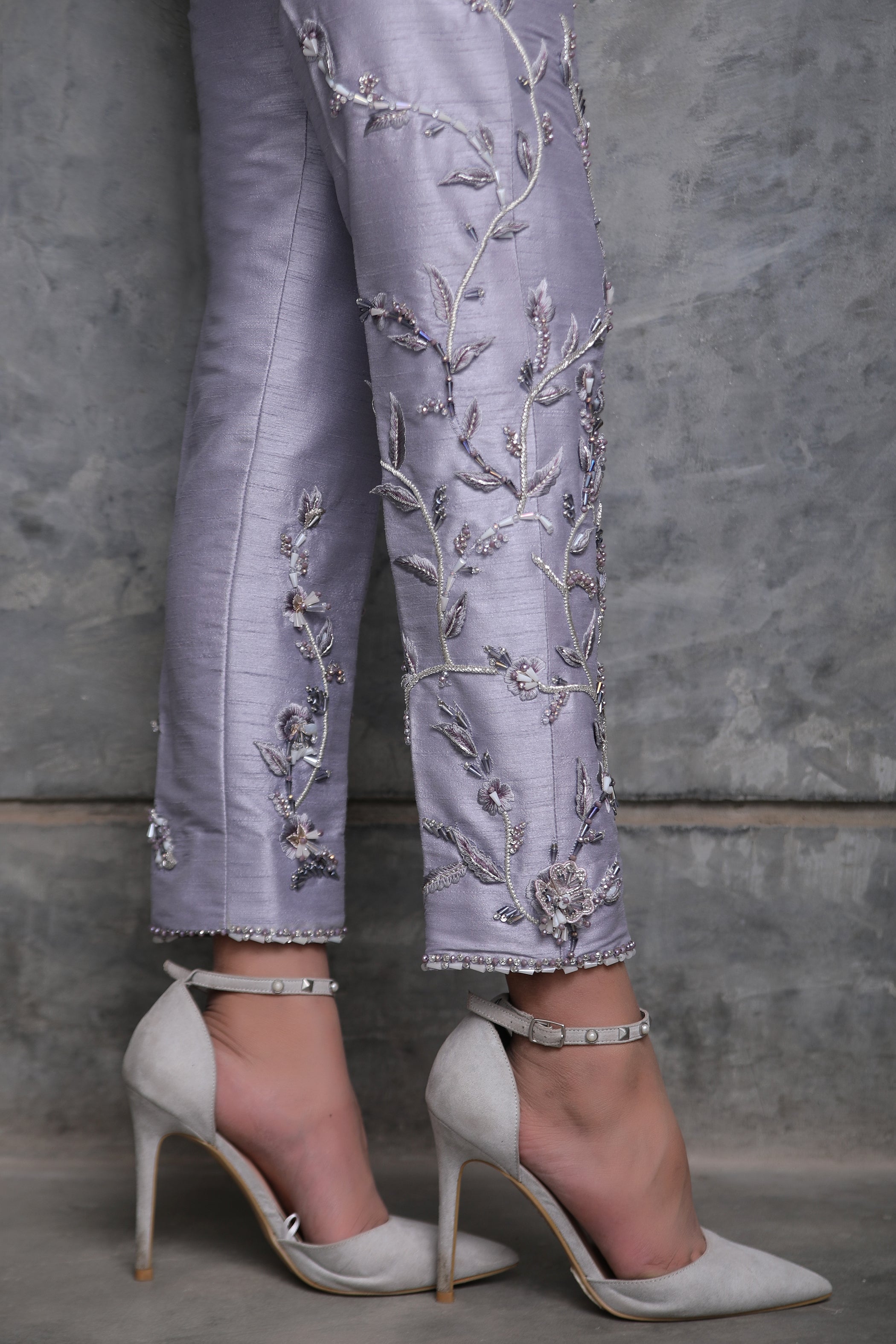 Lavender Trousers - Henna Mehndi