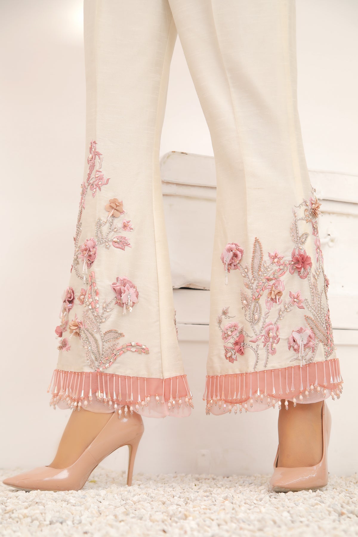 Flamingo Blush Trousers - Henna Mehndi