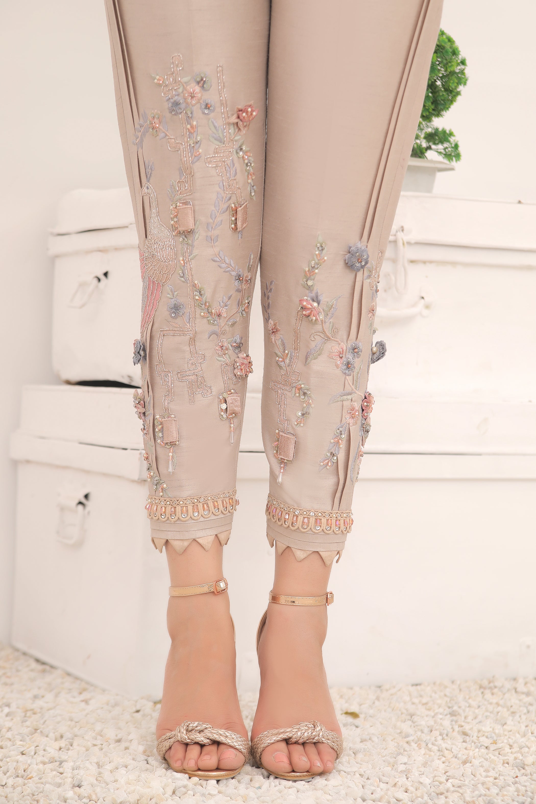 Pink Peacock Trousers