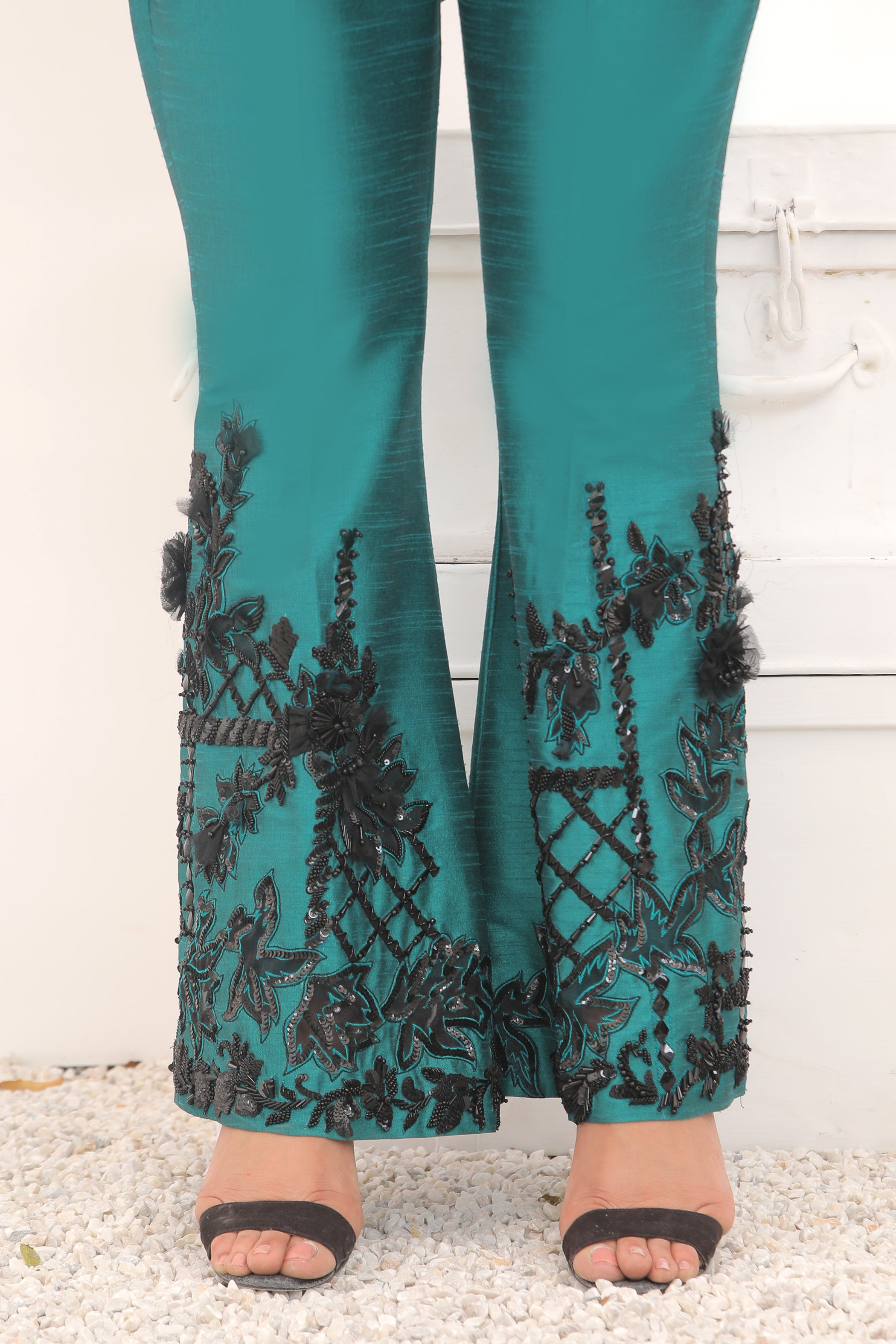 Sheer Emerald Trousers