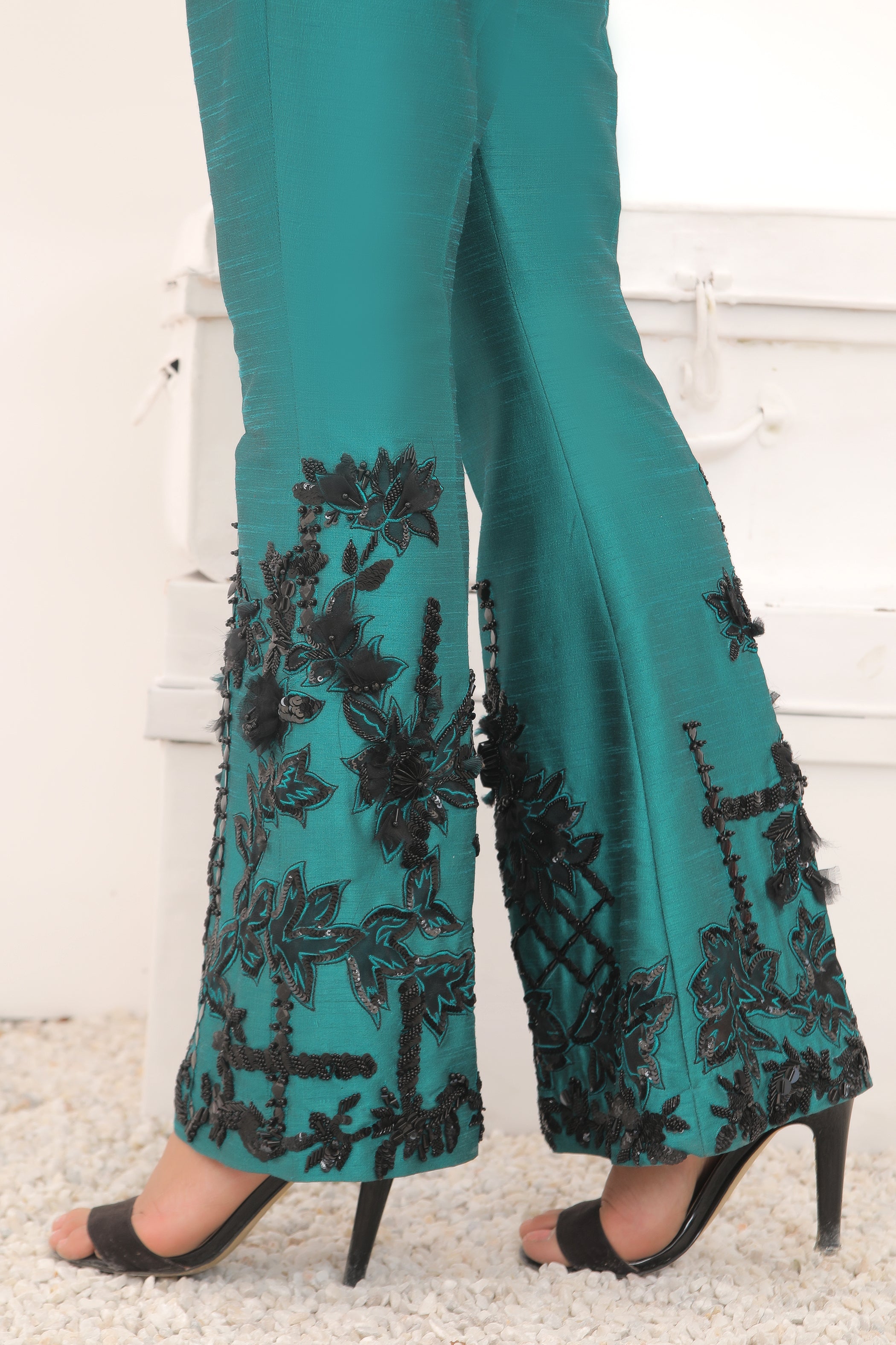 Sheer Emerald Trousers