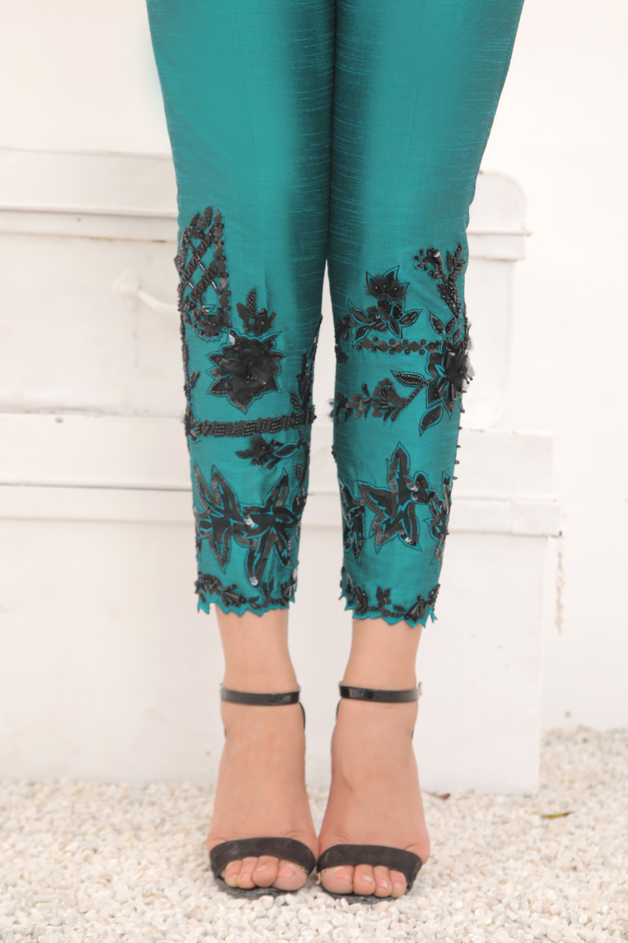 Sheer Emerald Trousers