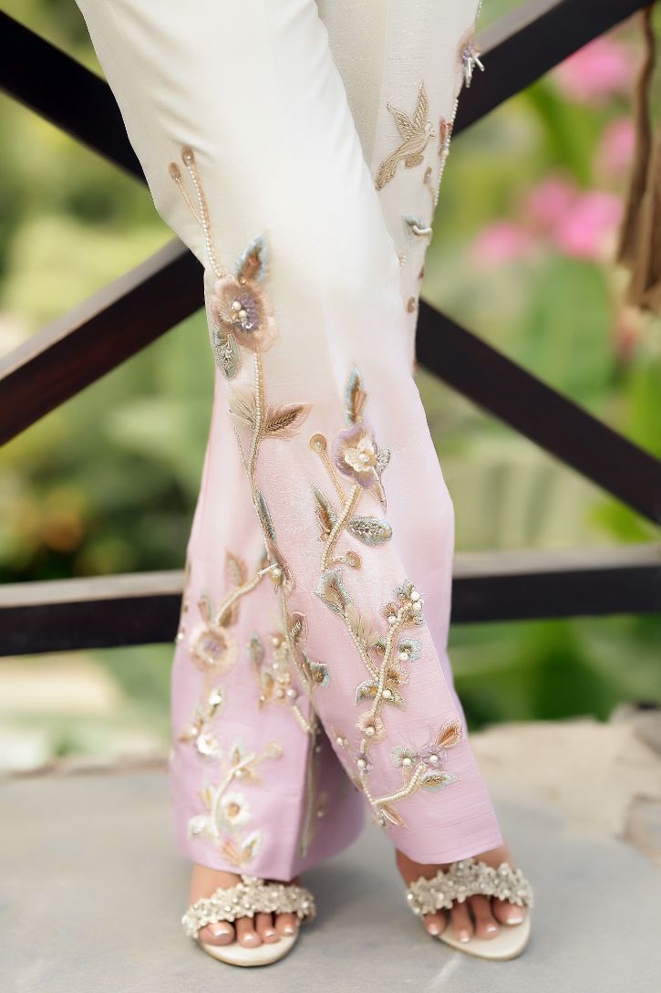 Lavender Lilly Trousers - Henna Mehndi