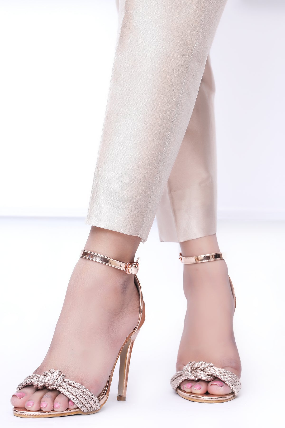 Rose Gold Shimmer Trousers - Henna Mehndi